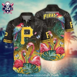 Sunset Flamingos Pittsburgh Pirates Hawaiian Shirt – MLB Tropical Bliss