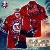Sunset Palm – Washington Nationals Customizable Team Hawaiian Shirt