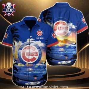 Sunset Palms Customizable – Hawaiian Chicago Cubs Shirt