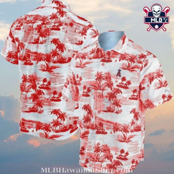 Sunset Palms Los Angeles Angels Tropical Shirt