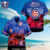 Serene White Floral – Chicago Cubs Tropical Hawaiian Shirt