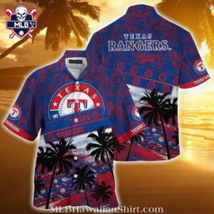 Sunset Palms Texas Rangers MLB Aloha Shirt – Dusk Till Dawn Series