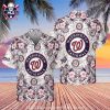 Patriotic Paisley – Washington Nationals Emblematic Bandana Aloha Shirt