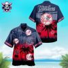 Tribal Stripe NY Yankees Tropical Personalized Hawaiian Shirt