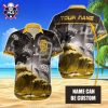 San Diego Padres Ocean Wave And Tropical Foliage Aloha Shirt