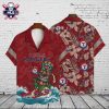 Seattle Mariners Tiki And Palm Black Hawaiian Shirt