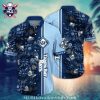 Yankees Mickey Mouse Customizable Fun Aloha Shirt In Classic Grey And Blue