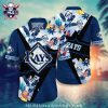 Yankees Floral Pattern Custom Name Tropical Shirt