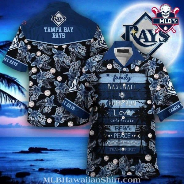 Tampa Bay Rays Family Baseball Tropical Hawaiian Shirt