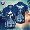 White And Blue Hibiscus Flower NY Yankees Hawaiian Shirt