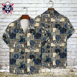 Tampa Bay Rays Nautical And Native Print Aloha Shirt