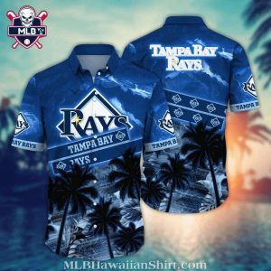 Tampa Bay Rays Palm Shadow Hawaiian Aloha Shirt