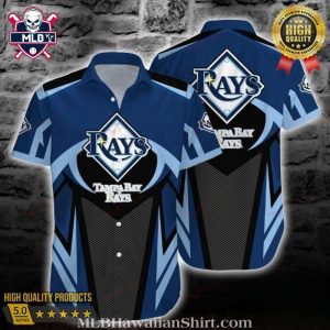 Tampa Bay Rays Sharp Stripes Modern Aloha Shirt