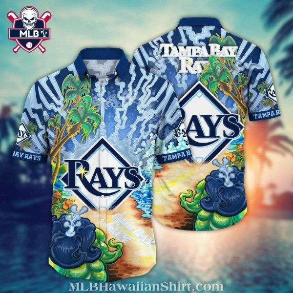 Tampa Bay Rays Stormy Seascape Hawaiian Shirt