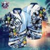 Midnight Tropical Leaf Patterns Detroit Tigers Personalized Hawaiian Shirt