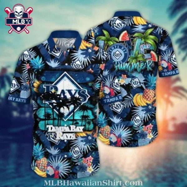 Tampa Bay Rays Summer Fruit Party Hawaiian Shirt