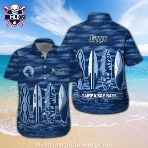 Tampa Bay Rays Surfboard Lineup Hawaiian Shirt