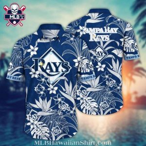 Tampa Bay Rays White Floral Elegance Tropical Shirt