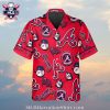 Tropical Atlanta Braves Wave Hawaiian Shirt – Sunset Swirl