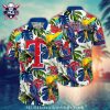 Ocean Sunset Texas Rangers Tropical Hawaiian Shirt