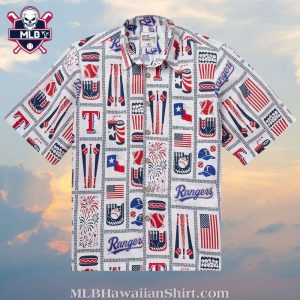 Texas Rangers Hawaiian Shirt – Baseball Patriot Edition