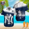 Tribal Stripe NY Yankees Tropical Personalized Hawaiian Shirt