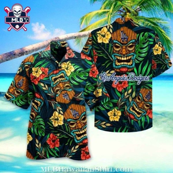 Tiki Flower LA Dodgers Aloha Shirt – Tropical MLB Power