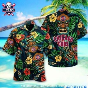 Tiki Tradition – Chicago Cubs Themed Hawaiian Shirt