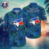 Tropical Palms And Tiki Tampa Bay Rays Aloha Shirt