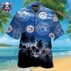 Toronto Blue Jays Palm Silhouette Sunset Aloha Shirt