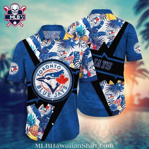 Toronto Blue Jays Pineapple And Floral Patchwork Tropical Shirt