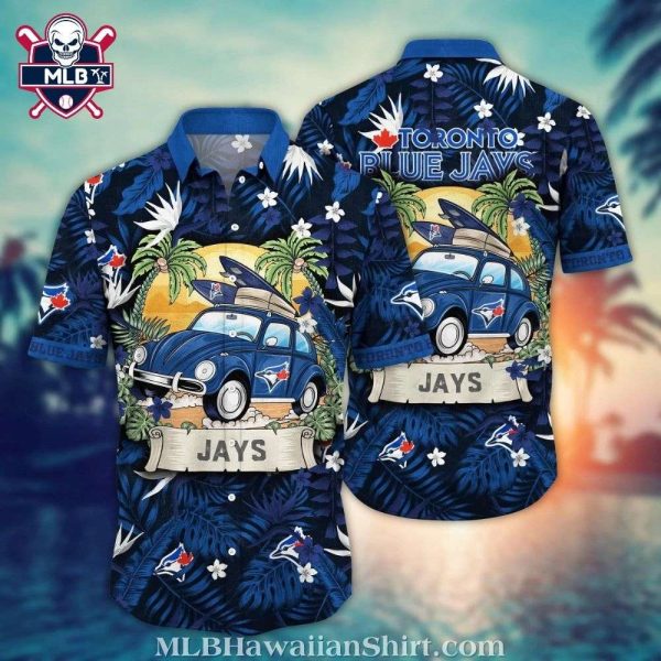 Toronto Blue Jays Retro Beach Ride Hawaiian Shirt