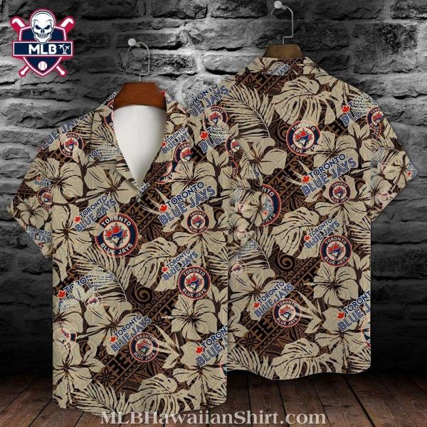 Toronto Blue Jays Sandy Tropics Beige Hawaiian Shirt