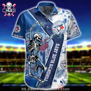 Toronto Blue Jays Skeleton Dance Party Hawaiian Shirt 1