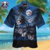 Chicago White Sox Hawaiian Shirt With Monochrome Palms And Sunset Background