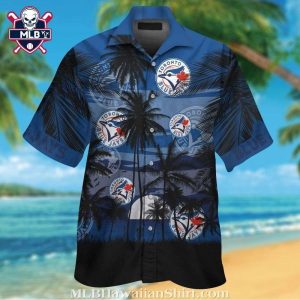 Toronto Blue Jays Tropical Dusk Palms Hawaiian Shirt