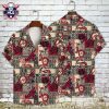 Teal White Floral Atlanta Braves Hawaiian Shirt