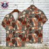 Tropical Hibiscus Wave SF Giants Aloha Shirt – Black And Orange Sunset