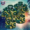 Palm Trees And Sunset Oakland A’s Aloha Shirt