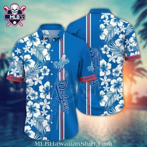 Tropical Dodgers Paradise White Floral Hawaiian Shirt – LA MLB Breeze