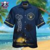 Midnight Baseball Paradise – Milwaukee Brewers Aloha Shirt