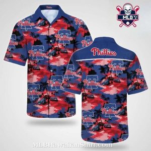 Tropical Evening Phillies Hawaiian Shirt With Sunset Palms And Modern Car