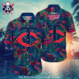 Tropical Floral Minnesota Twins Hawaiian Shirt