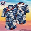 Tampa Bay Rays White Floral Elegance Tropical Shirt