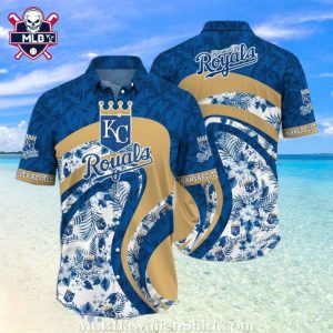 Tropical Flower Pattern Design KC Royals Hawaiian Shirt