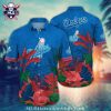 Tropical Parrot Print Los Angeles Dodgers Hawaiian Shirt