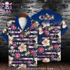 Tropical Hibiscus And Geometric – Chicago Cubs Aloha Shirt