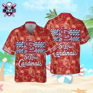 Tropical Hibiscus St. Louis Cardinals Aloha Shirt