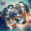 Floral Elegance Detroit Tigers Hawaiian Shirt