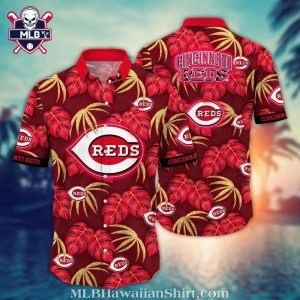 Tropical Night Cincinnati Reds Hawaiian Shirt – MLB Lush Palms Edition